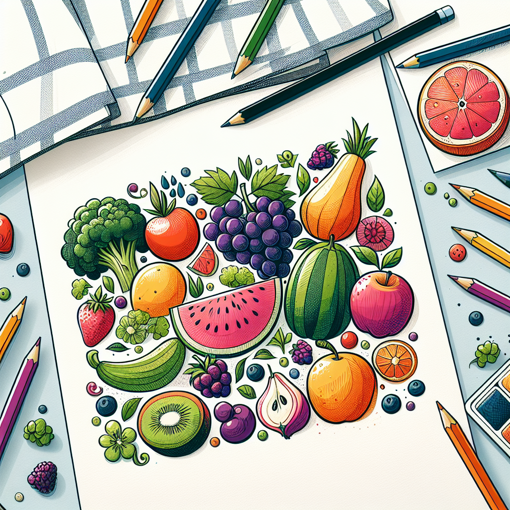 Ide Kreatif Poster Makanan Sehat yang Mudah Digambar untuk Pemula